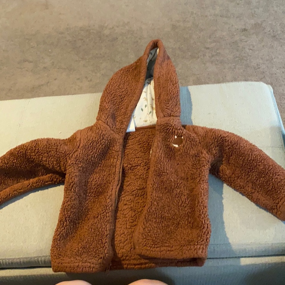 9-12 month fuzzy fox jacket!